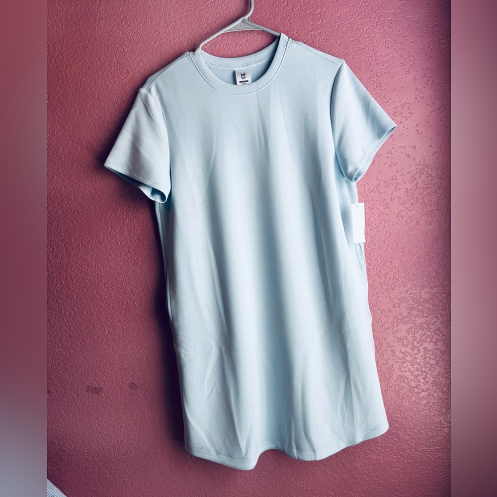 Women’s Light Blue Short Sleeve Casual Dress